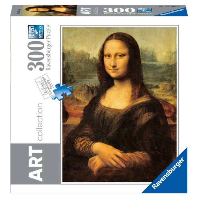 Ravensburger - Puzzle colectia de arta Leonardo da Vinci Mona Lisa 300 piese ARTRVSPA14005