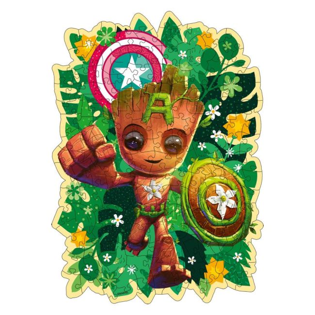 Ravensburger - Puzzle contur din lemn Marvel Groot 150 piese ARTRVSPA01459