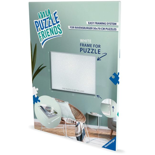Ravensburger - Rama alba pentru puzzle de 1000 de piese 50 x 70 cm ARTRVSPA01248