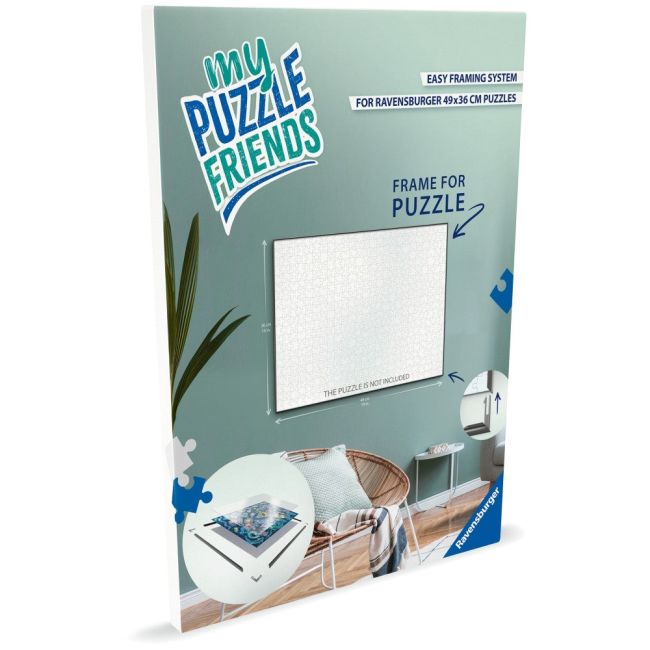 Ravensburger - Rama alba pentru puzzle de 500 de piese 49 x 36 cm ARTRVSPA01247