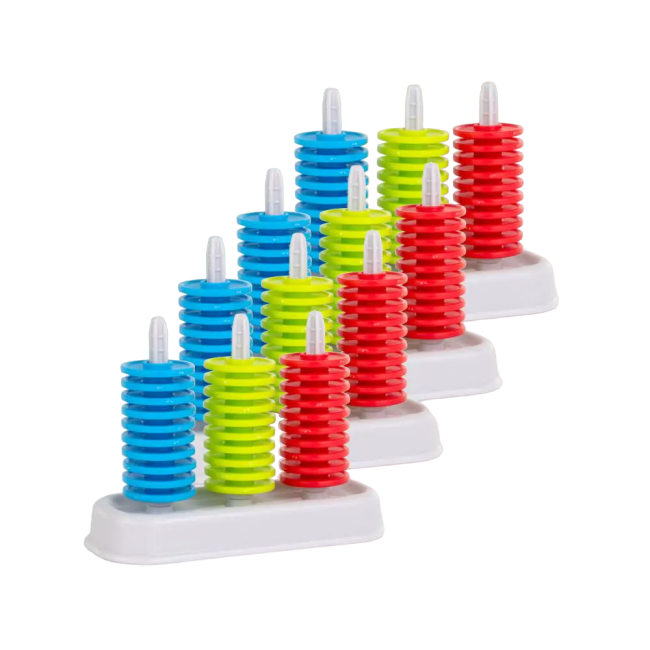 Set stem de 4 numaratori cu cate 30 jetoane colorate - okeml95277
