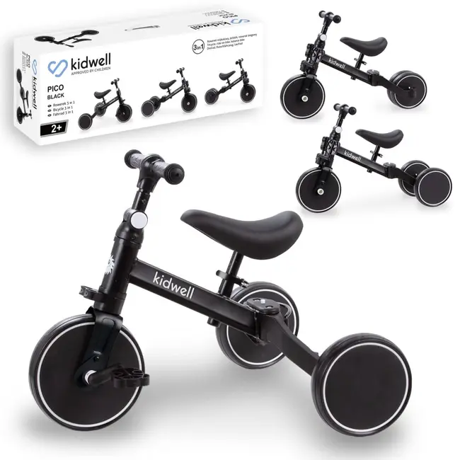 Tricicleta Si Bicicleta Pico Black 3 In 1, Kidwell Pjbrotrpic05a0