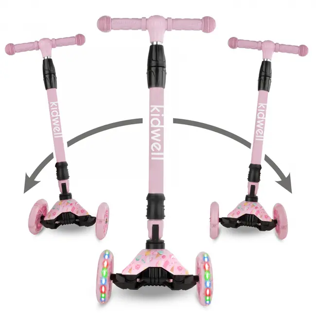 Trotineta Copii Pliabila, Reglabila, Roti Luminoase, Vento Candy, 3+ Ani, Pana La 50 Kg, Kidwell Pjbhubaven01a7