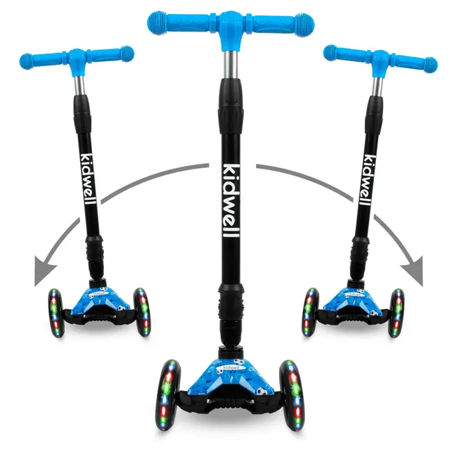 Trotineta Copii Pliabila, Reglabila, Roti Luminoase, Vento Football, 3+ Ani, Pana La 50 Kg, Kidwell Pjbhubaven01a6