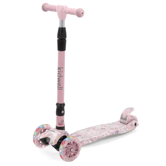 Trotineta Copii Pliabila, Reglabila, Roti Luminoase, Vento Unicorn, 3+ Ani, Pana La 50 Kg, Kidwell Pjbhubaven01a2