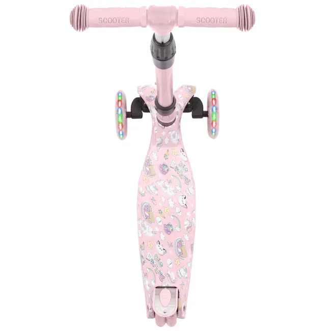 Trotineta Copii Pliabila, Reglabila, Roti Luminoase, Vento Unicorn, 3+ Ani, Pana La 50 Kg, Kidwell Pjbhubaven01a2