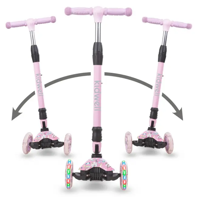 Trotineta Copii Pliabila, Reglabila, Roti Luminoase, Vento Unique, 3+ Ani, Pana La 50 Kg, Kidwell Pjbhubaven01a5