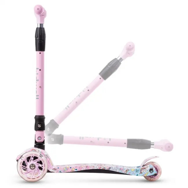 Trotineta Copii Pliabila, Reglabila, Roti Luminoase, Vento Unique, 3+ Ani, Pana La 50 Kg, Kidwell Pjbhubaven01a5