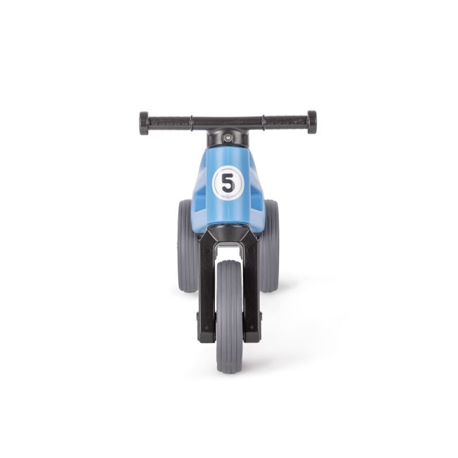 Bicicleta fara pedale cu cosulet pentru ghidon Funny Wheels Rider SPORT 2 in 1 Albastra/Negru PMICFWR-S-BLUEBN