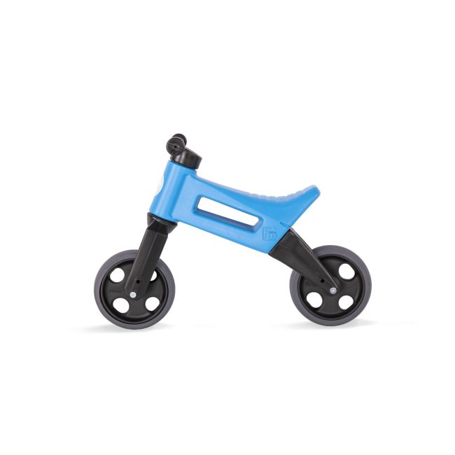 Bicicleta fara pedale cu cosulet pentru ghidon Funny Wheels Rider SPORT 2 in 1 Albastra/Negru PMICFWR-S-BLUEBN