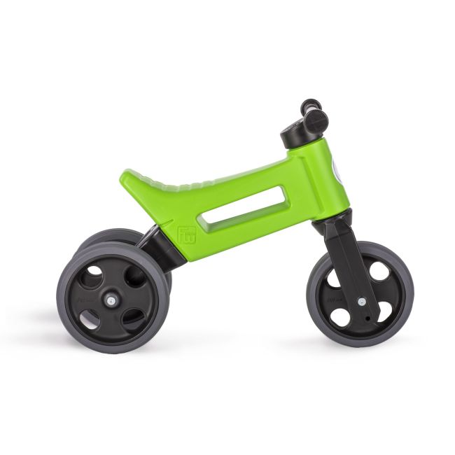 Bicicleta fara pedale cu cosulet pentru ghidon Funny Wheels Rider SPORT 2 in 1 Verde PMICFWR-S-GREB