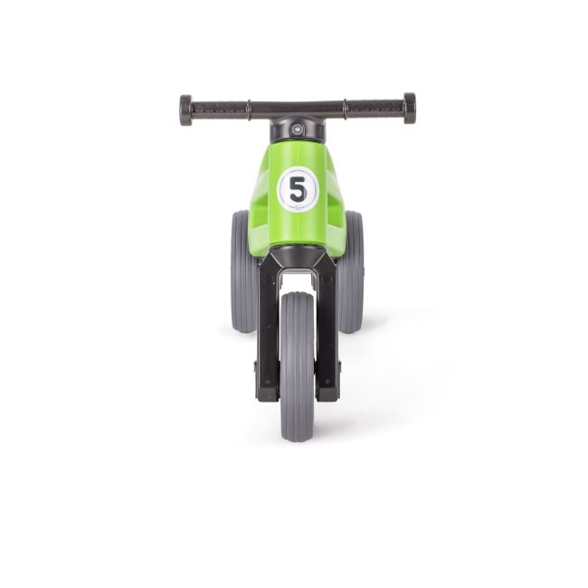 Bicicleta fara pedale cu cosulet pentru ghidon Funny Wheels Rider SPORT 2 in 1 Verde PMICFWR-S-GREB