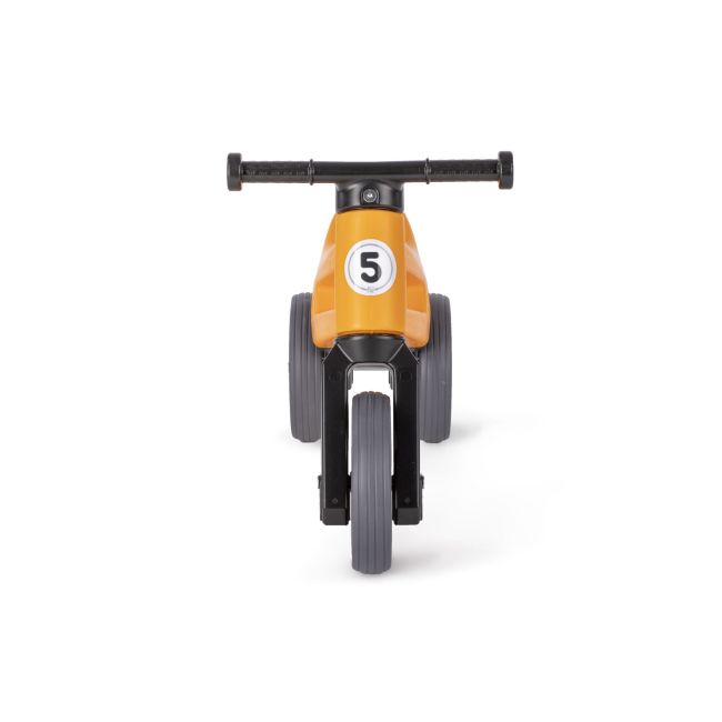 Bicicleta fara pedale cu cosulet pentru ghidon Funny Wheels Rider SPORT 2 in 1 Portocalie PMICFWR-S-ORAB