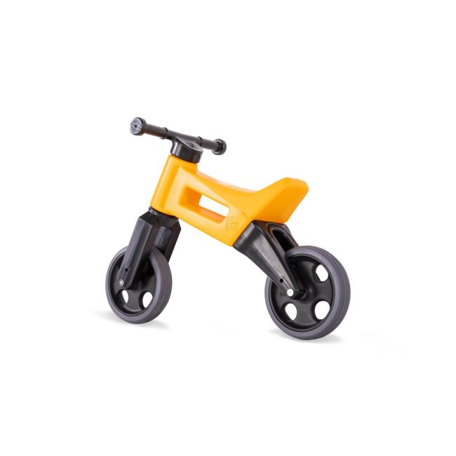 Bicicleta fara pedale cu cosulet pentru ghidon Funny Wheels Rider SPORT 2 in 1 Portocalie PMICFWR-S-ORAB