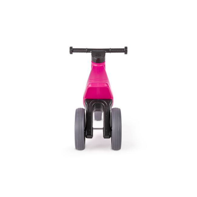 Bicicleta fara pedale cu cosulet pentru ghidon Funny Wheels Rider SPORT 2 in 1 Roz/Negru PMICFWR-S-PINKBB