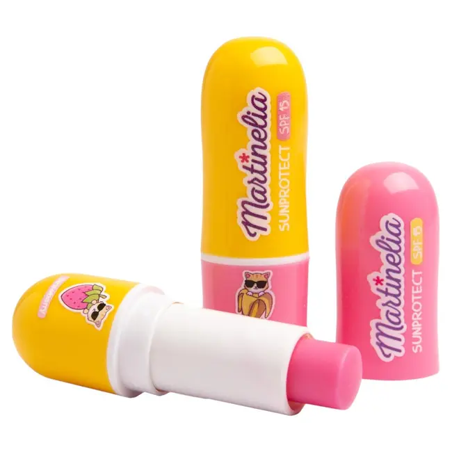 Balsam de buze cu SPF 15 pentru copii cu aroma de banana, 68025, 3.5 g  Martinelia
