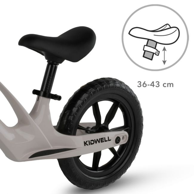 Bicicleta De Echilibru Fara Pedale Pentru Copii, Reglabila Si Roti Eva, Ultra-usoara, Vito Taupe Pjbrobivit03a0