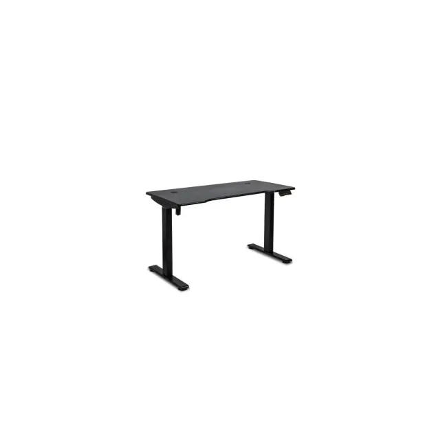 Birou reglabil electric off990, blat mdf, cu motor, functional, negru/alb drm10581