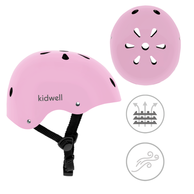Casca De Protectie Pentru Copii, Sistem De Reglare, M, 52-56 Cm, 3 Ani+, Pink, Kidwell Pjbkaskori09a2