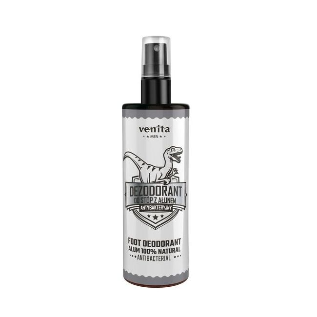 Deodorant antibacterian pentru picioare, cu alaun, pentru barbati, Venita, 100 ml