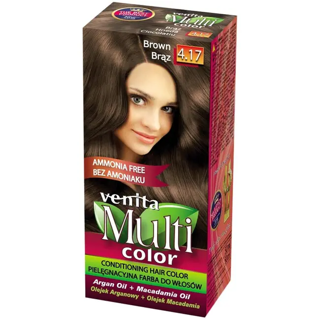 Display din carton cu 30 bucati Vopsea de par Venita Multicolor si paletar