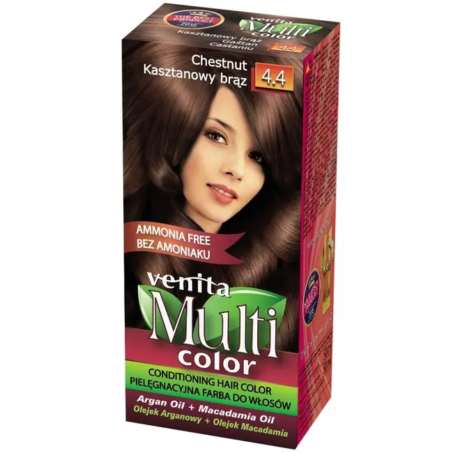 Display din carton cu 30 bucati Vopsea de par Venita Multicolor si paletar