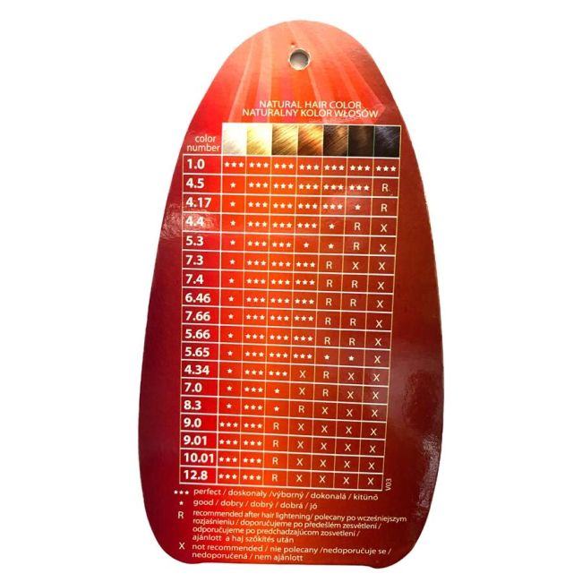 Display din carton cu 30 bucati Vopsea de par Venita Multicolor si paletar