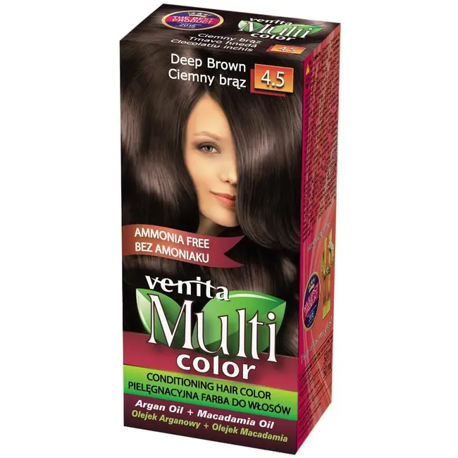 Display din carton cu 30 bucati Vopsea de par Venita Multicolor si paletar