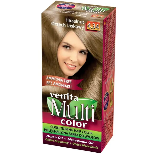 Display din carton cu 30 bucati Vopsea de par Venita Multicolor si paletar