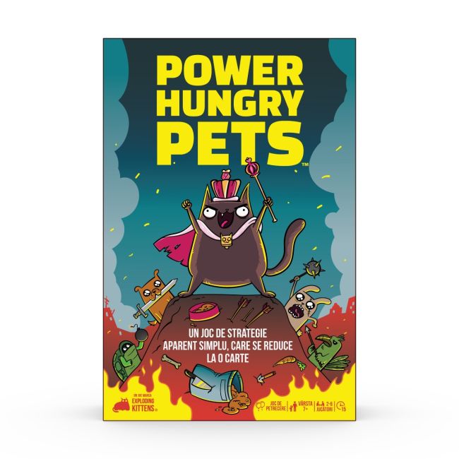 Joc de societate Power Hungry Pets, limba romana BKFEKIPHP01RO