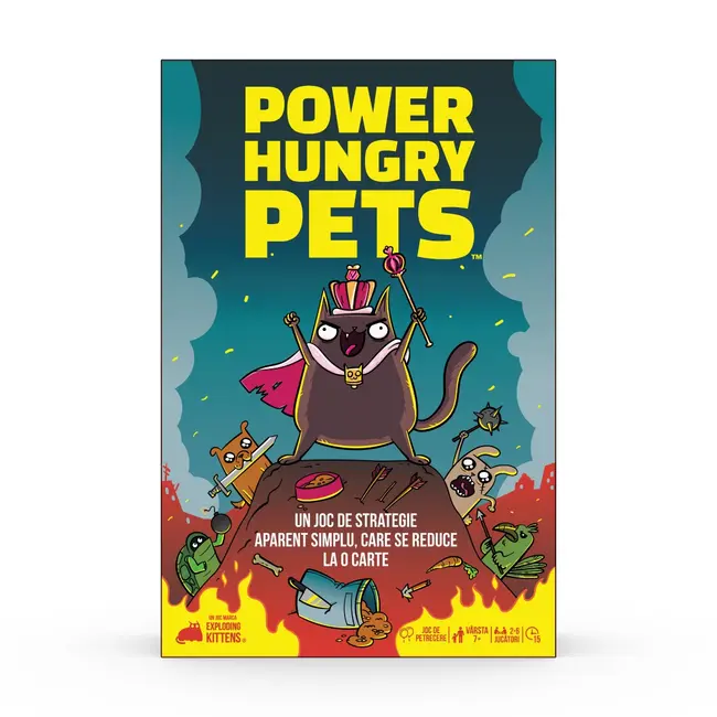 Joc de societate Power Hungry Pets, limba romana BKFEKIPHP01RO