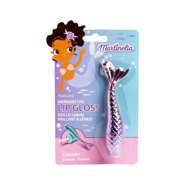 Luciu de buze breloc Roz, aroma cirese, Mermaid Tail, 79000BL, 1.9 g, Martinelia