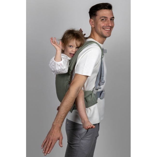 Marsupiu isara elite sage green linen