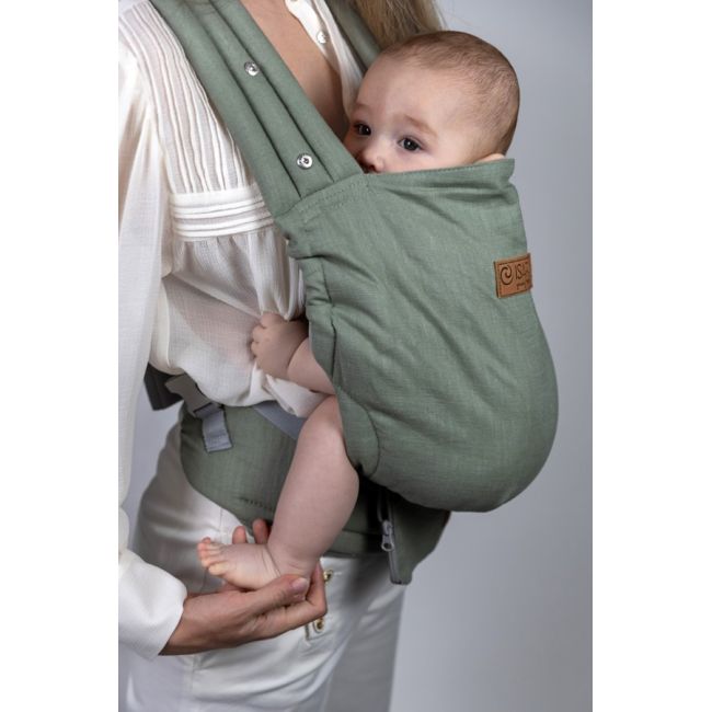 Marsupiu isara elite sage green linen