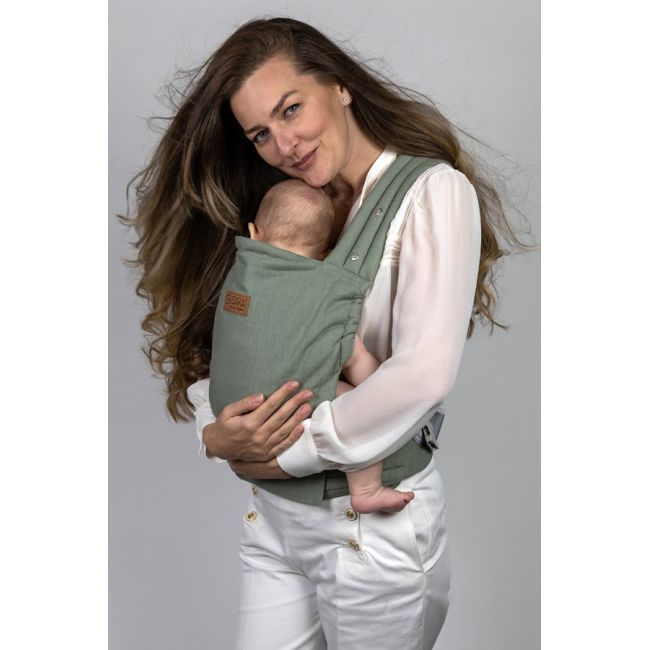Marsupiu isara elite sage green linen
