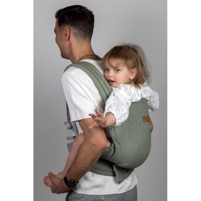 Marsupiu isara elite sage green linen