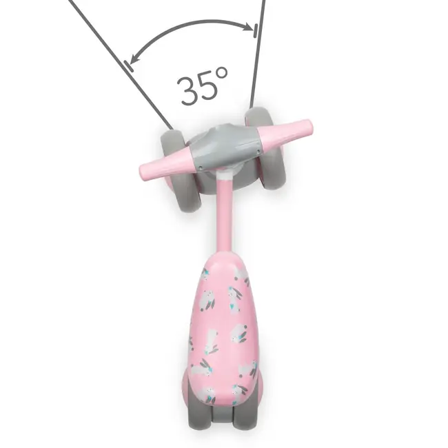 Mini Bicicleta De Echilibru Fara Pedale Pentru Copii, Reglabila Si Roti Eva, Ultra-usoara, Petito Bunny, 12 Luni+ Pjbjedzpet02a0