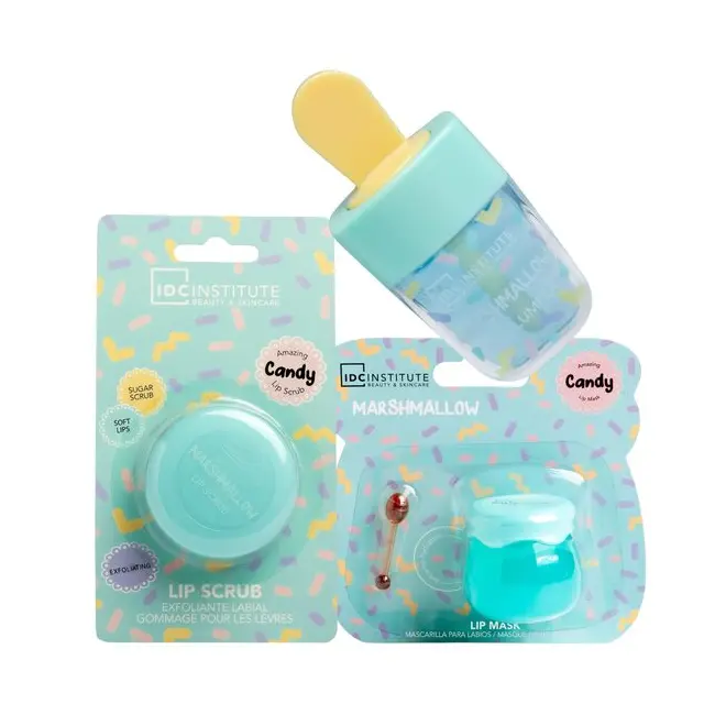 Pachet ingrijire buze cu aroma de bezele Candy, IDC Institute