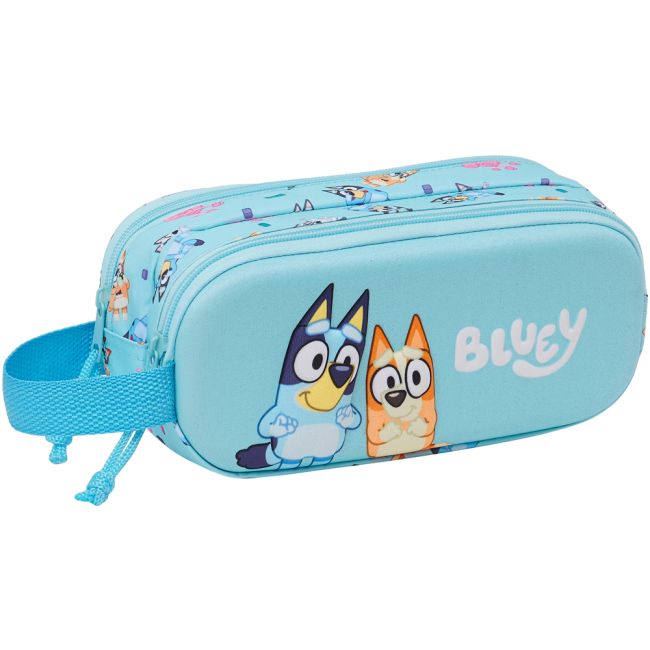 Penar 3D Bluey cu 2 compartimente, 21x8x6 cm