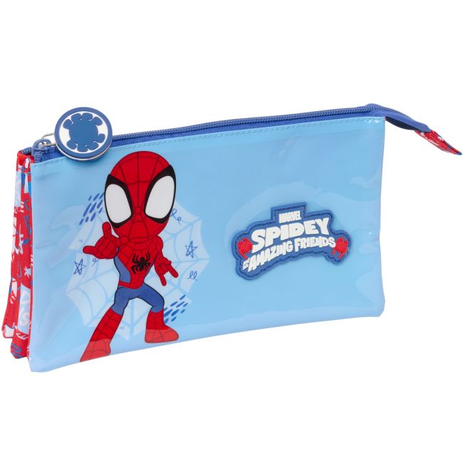 Penar Spidey cu 3 compartimente, 22x12x3 cm