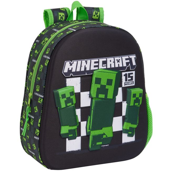 Rucsac 3D Minecraft, 27x33x10 cm