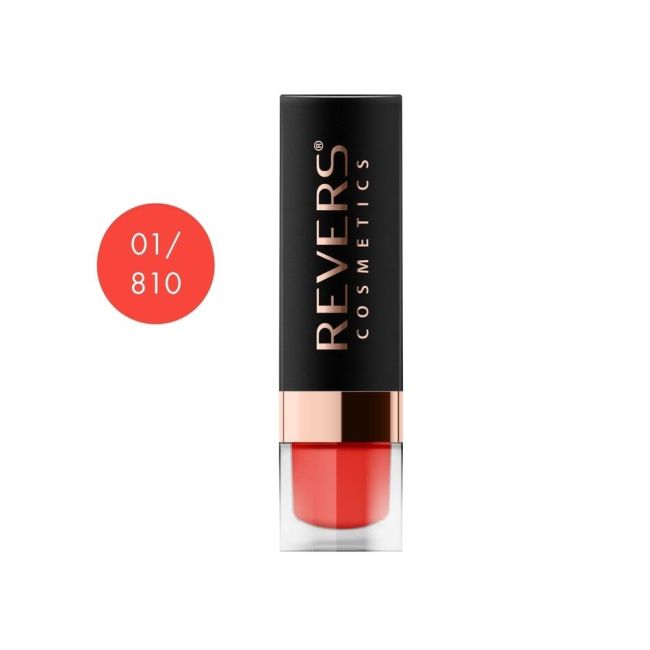 Ruj de buze Satin Lips, Revers, Full Red,  01, rosu