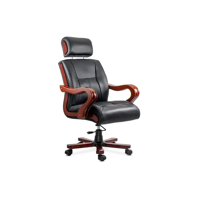 Scaun directorial cu masaj off1662, baza lemn, piele ecologica, elegant, robust, cu temporizator, 120 kg drm10585