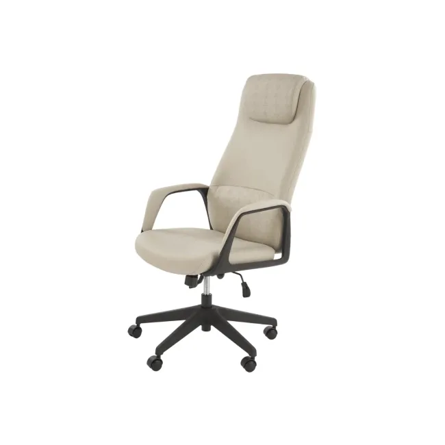 Scaun directorial hm razor, piele ecologica, mecanism multiblock, tetiera integrata,120 kg, bej drm10552