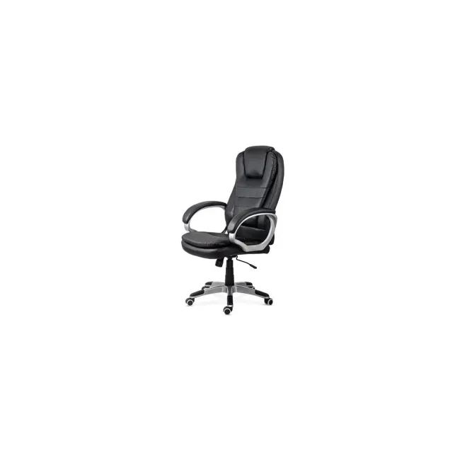 Scaun directorial off201s, piele ecologica, elegant, mecanism balans, 100 kg drm10590
