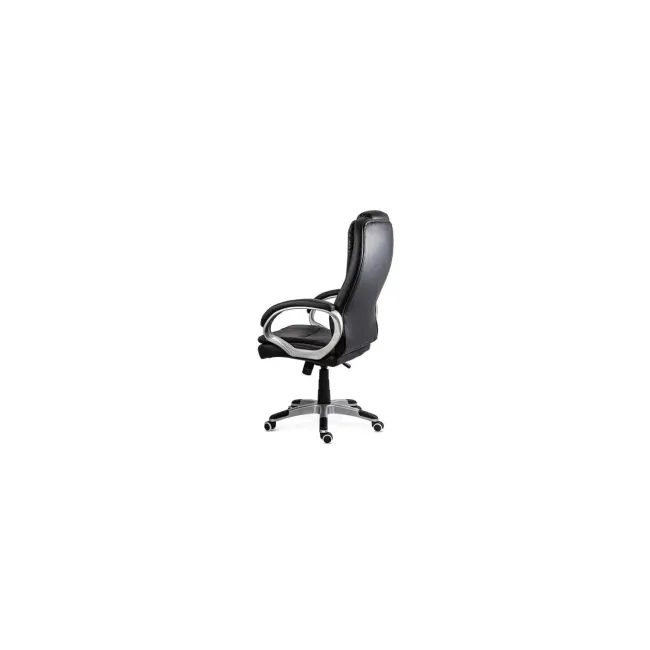 Scaun directorial off201s, piele ecologica, elegant, mecanism balans, 100 kg drm10590
