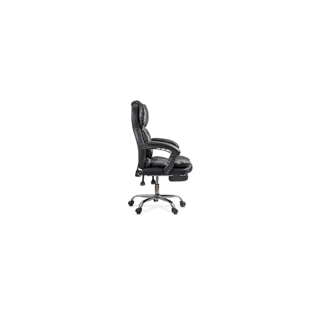 Scaun directorial off412, piele ecologica, mecanism asincron, robust, suport picioare retractabil, 120 kg drm10583