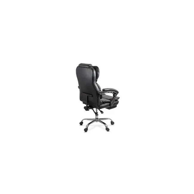 Scaun directorial off412, piele ecologica, mecanism asincron, robust, suport picioare retractabil, 120 kg drm10583