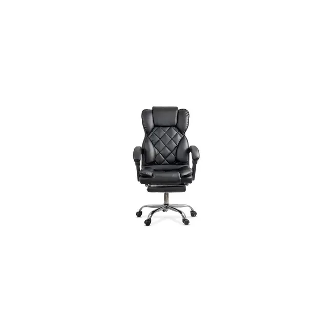 Scaun directorial off412, piele ecologica, mecanism asincron, robust, suport picioare retractabil, 120 kg drm10583