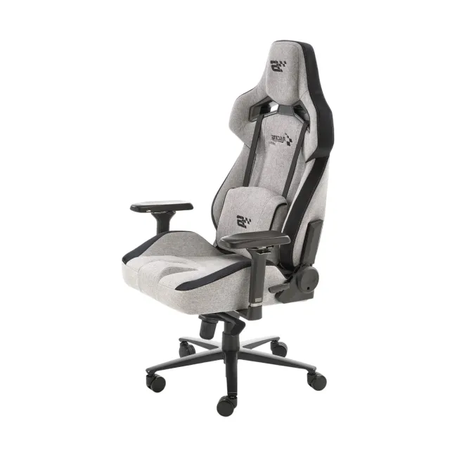 Scaun directorial pentru gaming hm alister, stofa, robust, cadru metalic, cotiere reglabile, multiblock,100 kg, gri drm10403
